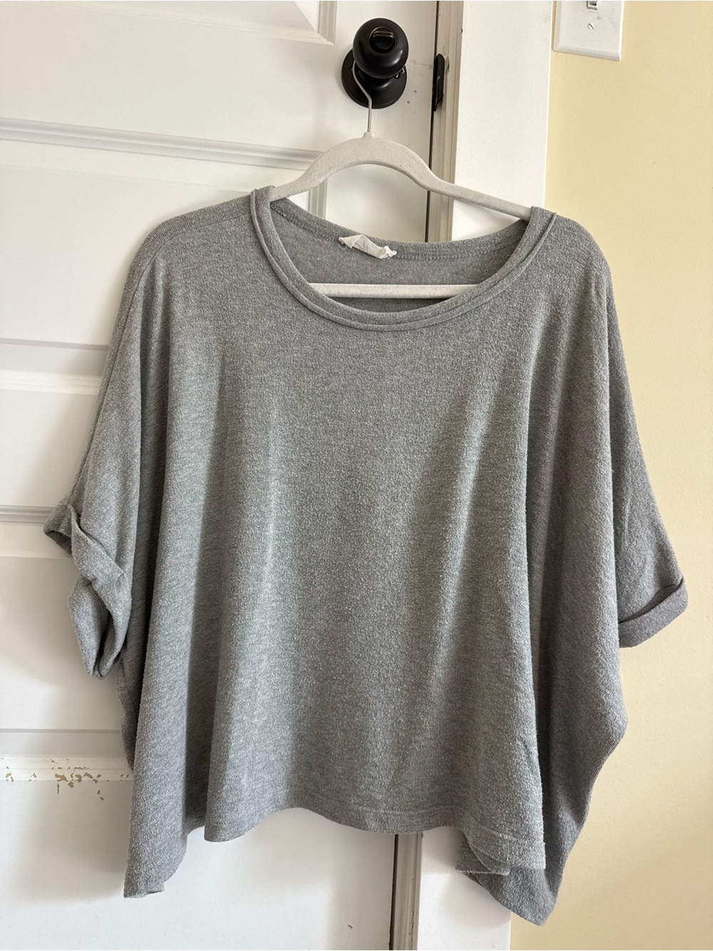 Carly Jean Los Angeles Light Gray Shirt